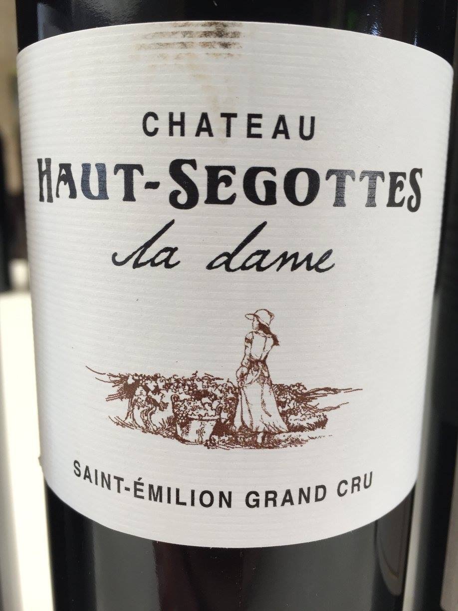Château Haut-Segottes – La Dame 2015 – Saint-Emilion Grand Cru
