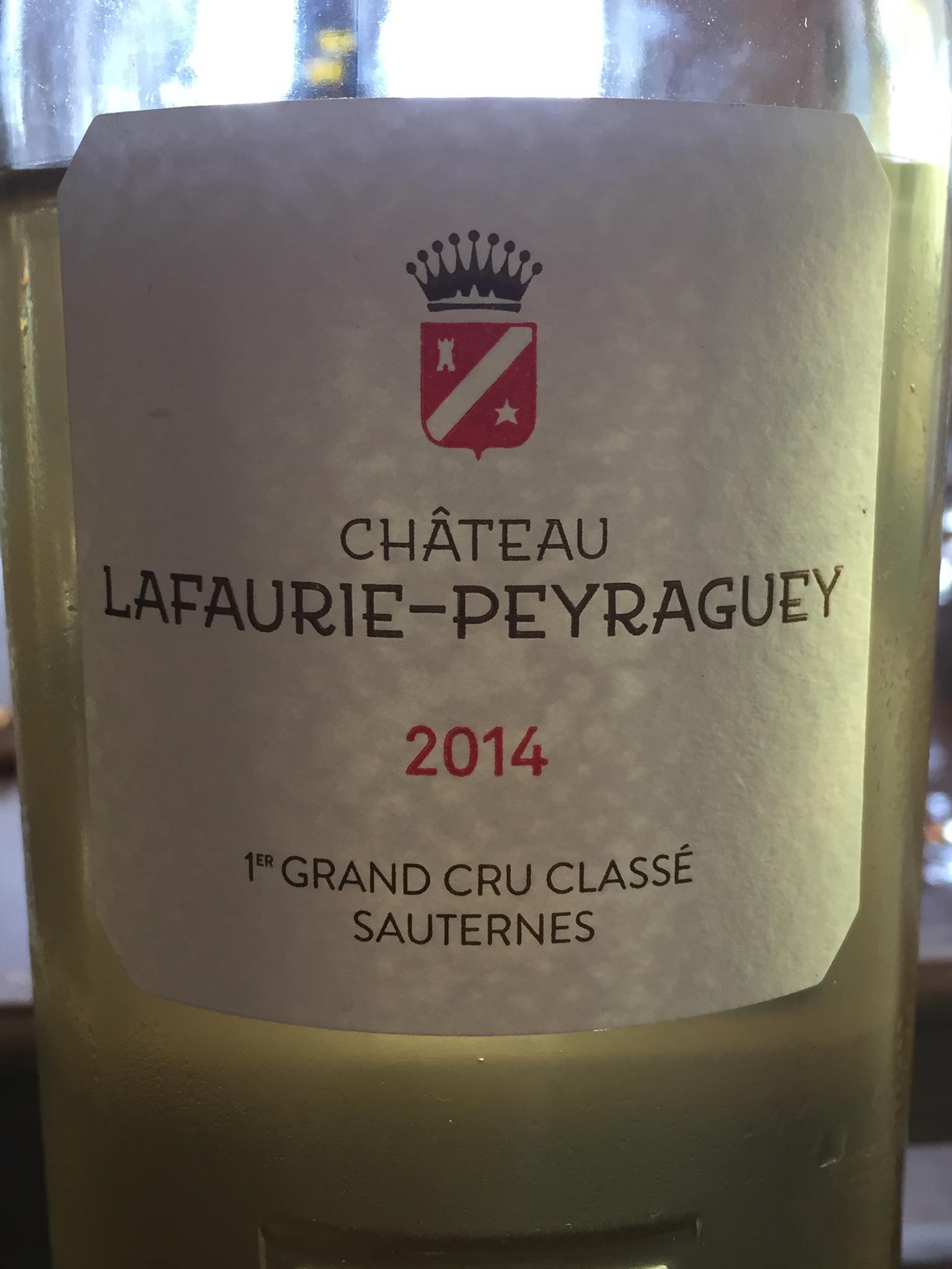 Château Lafaurie-Peyraguey 2014 – Sauternes, 1er Grand Cru Classé