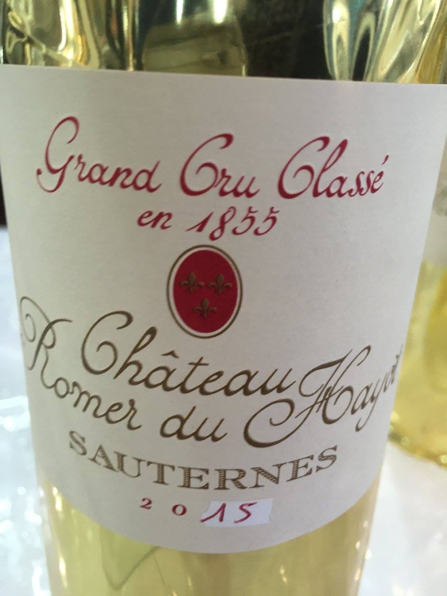 Château Romer du Hayot 2015 – Sauternes, 2nd Cru Classé