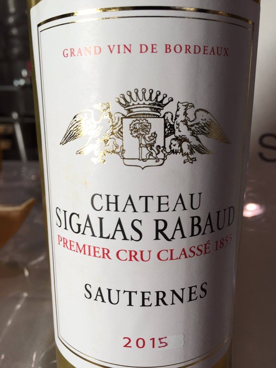 Château Sigalas-Rabaud 2015 – Sauternes, 1er Cru Classé