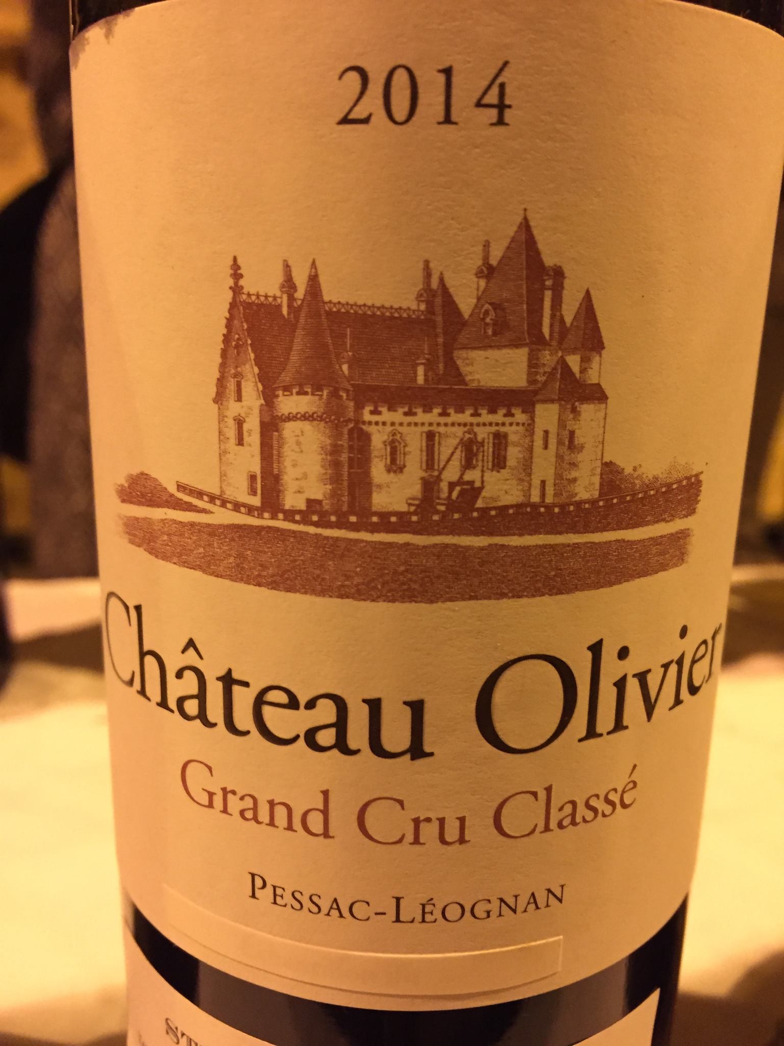 Château Olivier 2014 – Pessac-Léognan, Grand Cru Classé de Graves