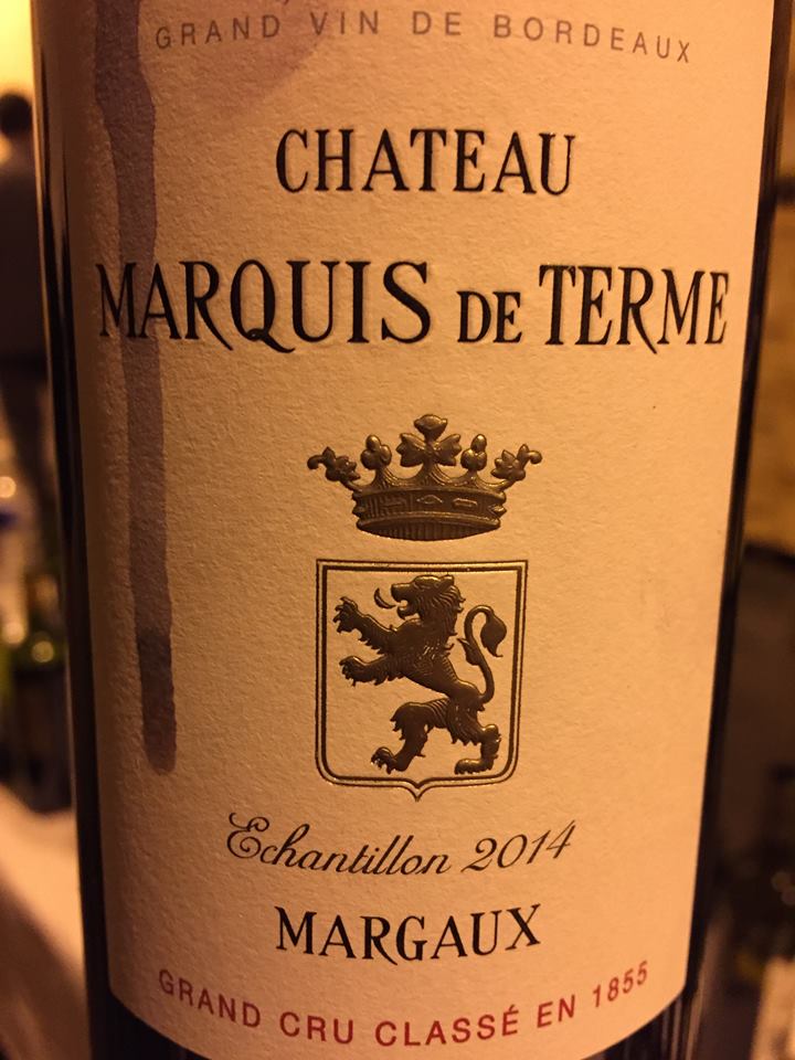 Château Marquis de Terme 2014 – Margaux, 4ème Cru Classé
