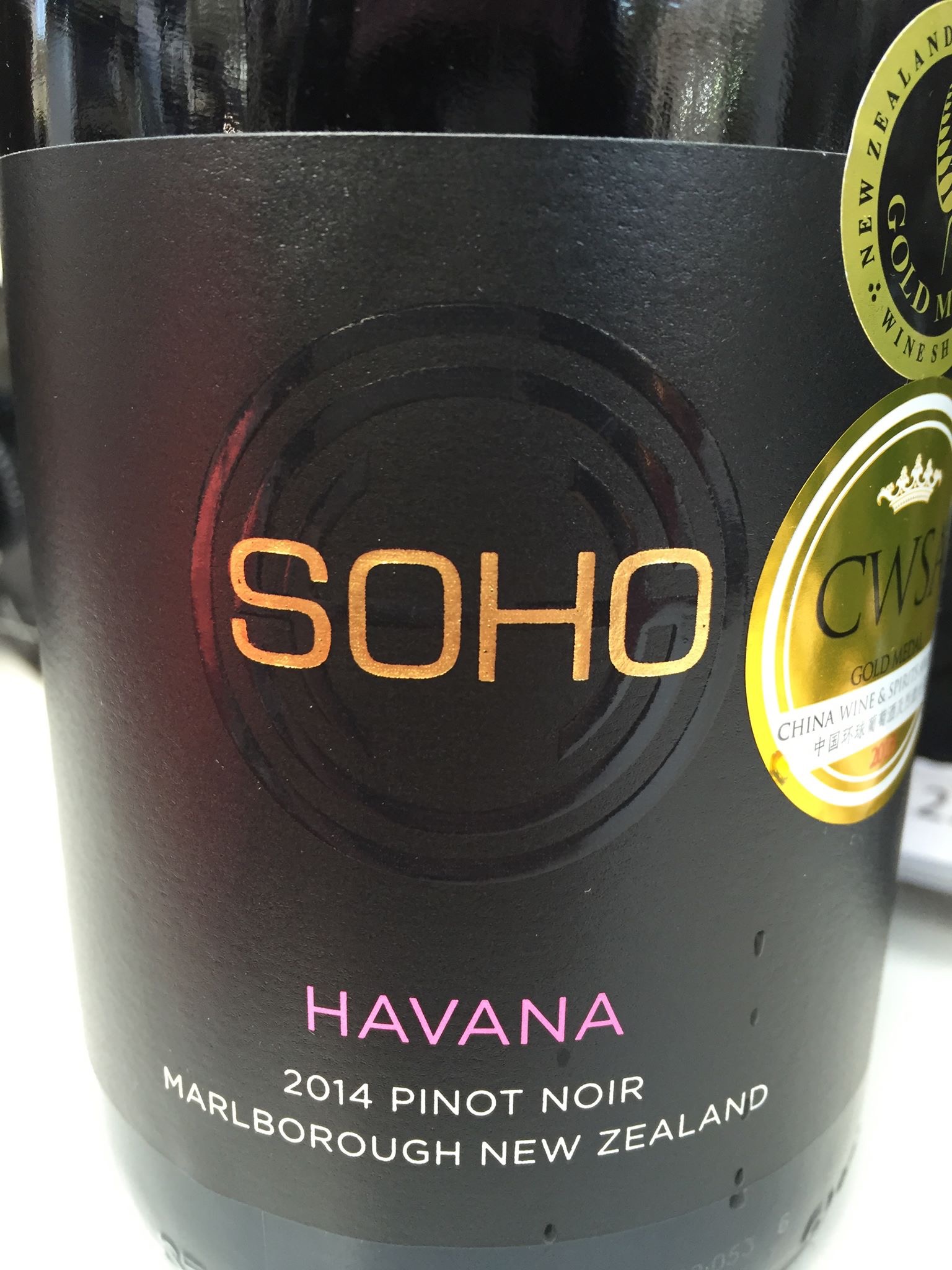 Soho – Havana – Pinot Noir 2014 – Marlborough