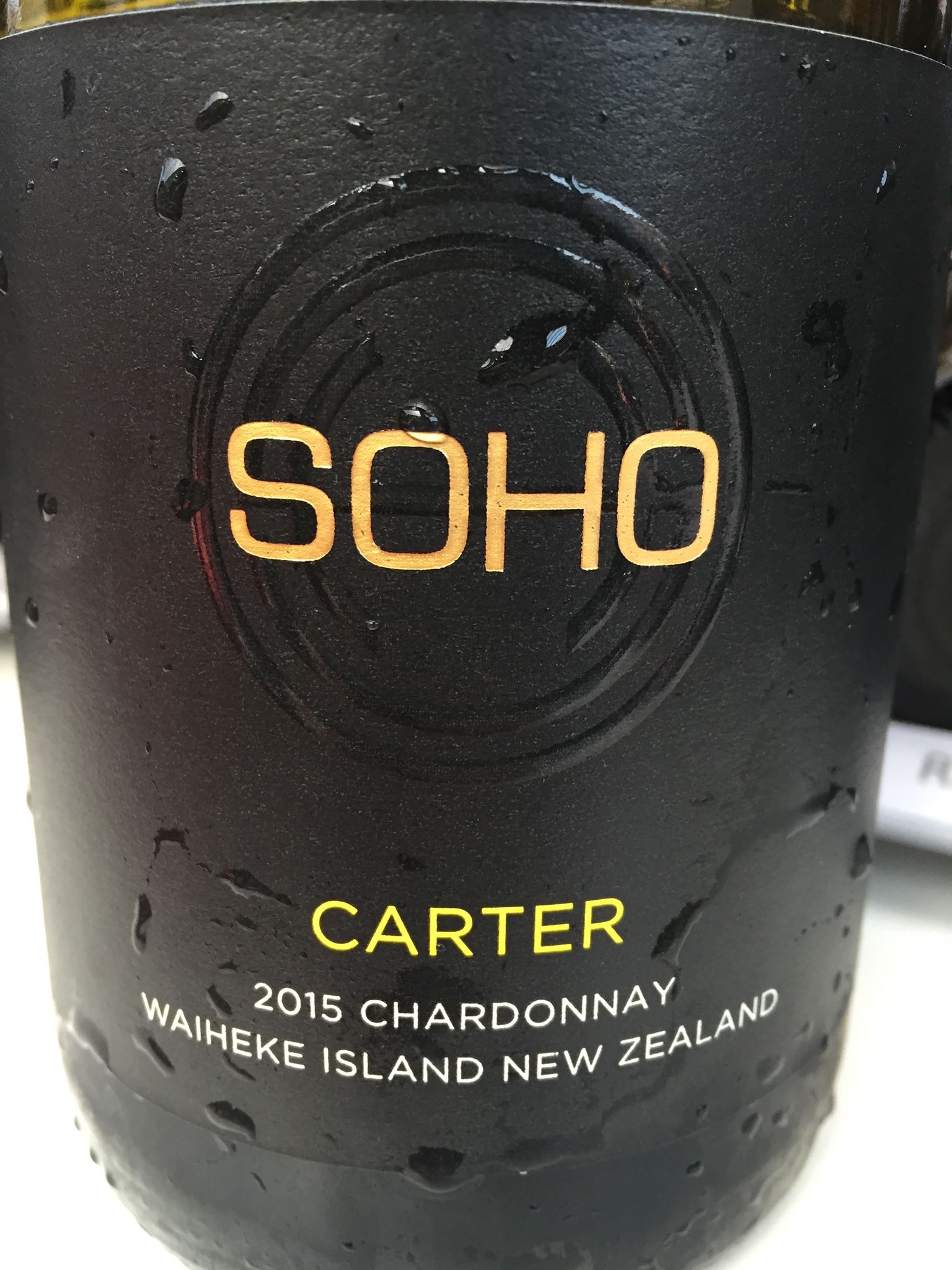 Soho – Carter – Chardonnay 2015 – Waiheke Island