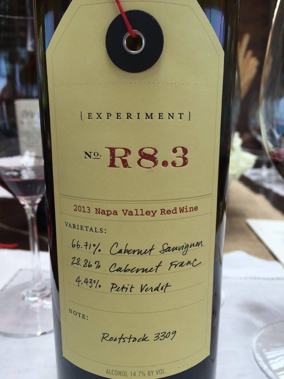 OVID – Experiment N° R8.3 – 2013 – Napa Valley