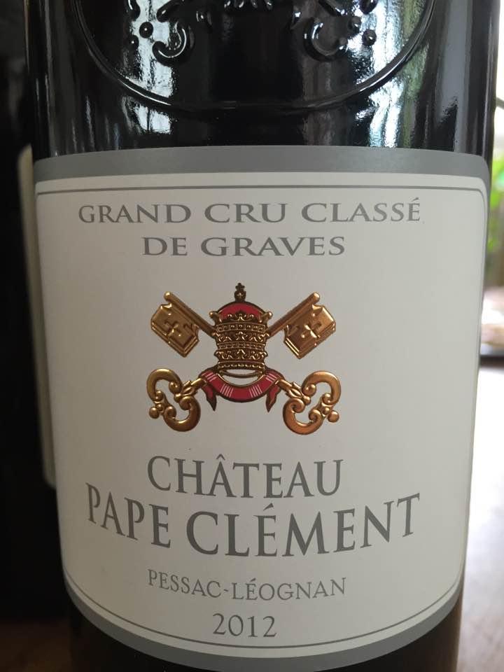 Château Pape Clément 2012 – Pessac Léognan – Grand Cru Classé de Graves