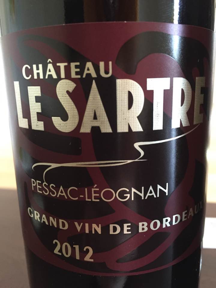Château le Sartre 2012 – Pessac-Léognan