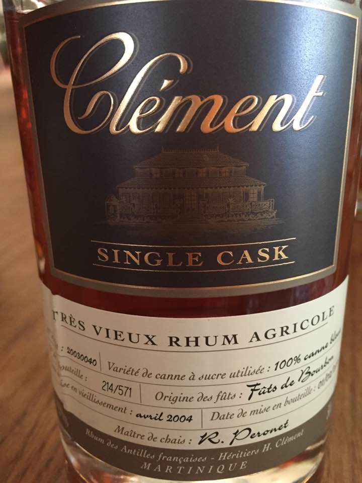 Clément – Single Cask – Édition Limitée – Très Vieux Rhum Agricole – Martinique