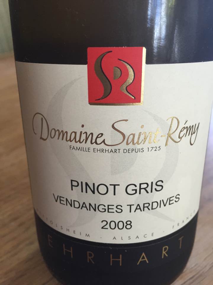 Domaine Saint-Rémy – Pinot Gris 2008 Vendanges Tardives – Alsace