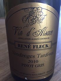 René Fleck – Vendanges Tardives 2010 Pinot Gris – Alsace