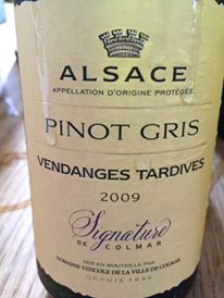 Signature de Colmar – Pinot Gris 2009 – Vendanges Tardives – Alsace