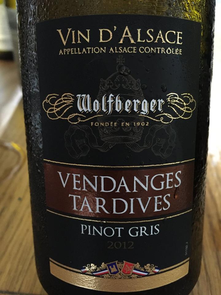 Wolfberger – Pinot Gris 2012 – Vendanges Tardives – Alsace