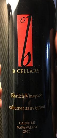 B Cellars – Ehrlich Vineyards Cabernet Sauvignon 2013 – Napa Valley