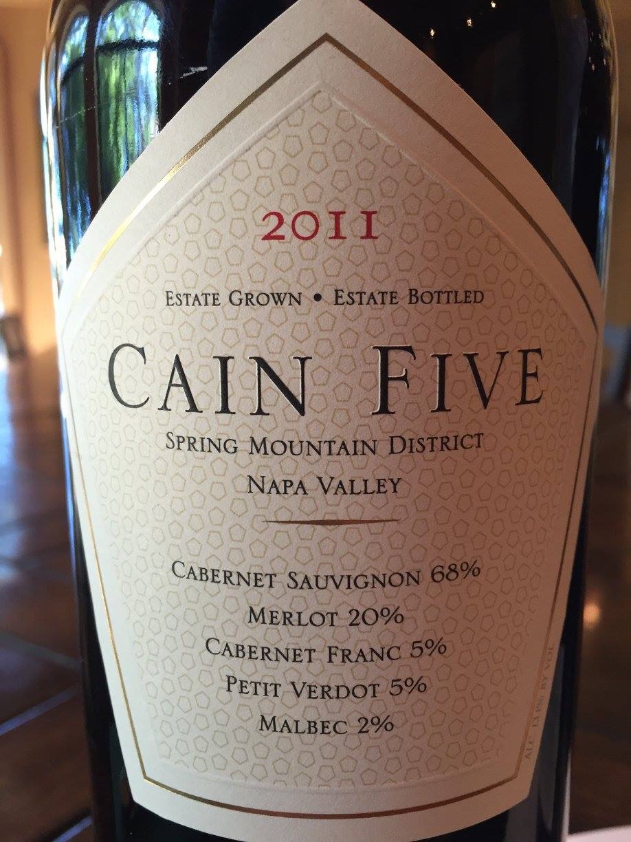 Cain Five 2011 – Spring Mountain District, Napa Valley