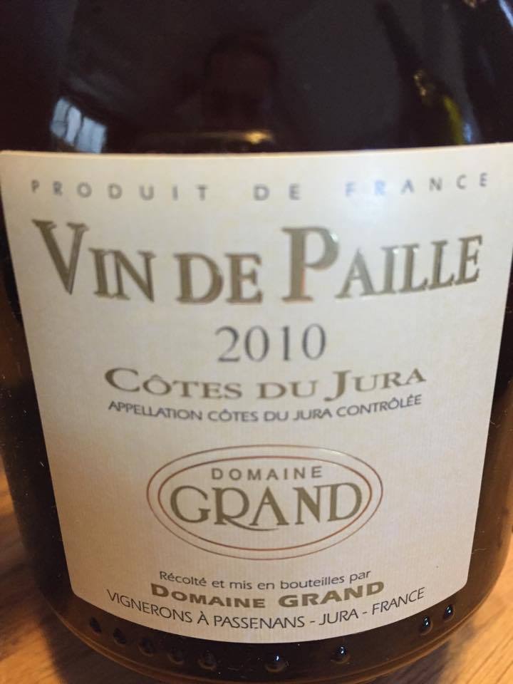 Domaine Grand – Vin de paille 2010 – Côtes Du Jura – Jura