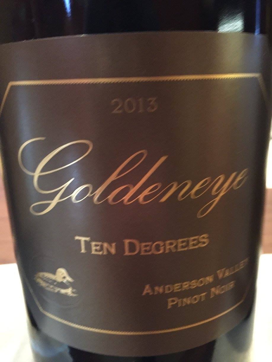 Goldeneye – Ten Degrees – Pinot Noir 2013 – Anderson Valley