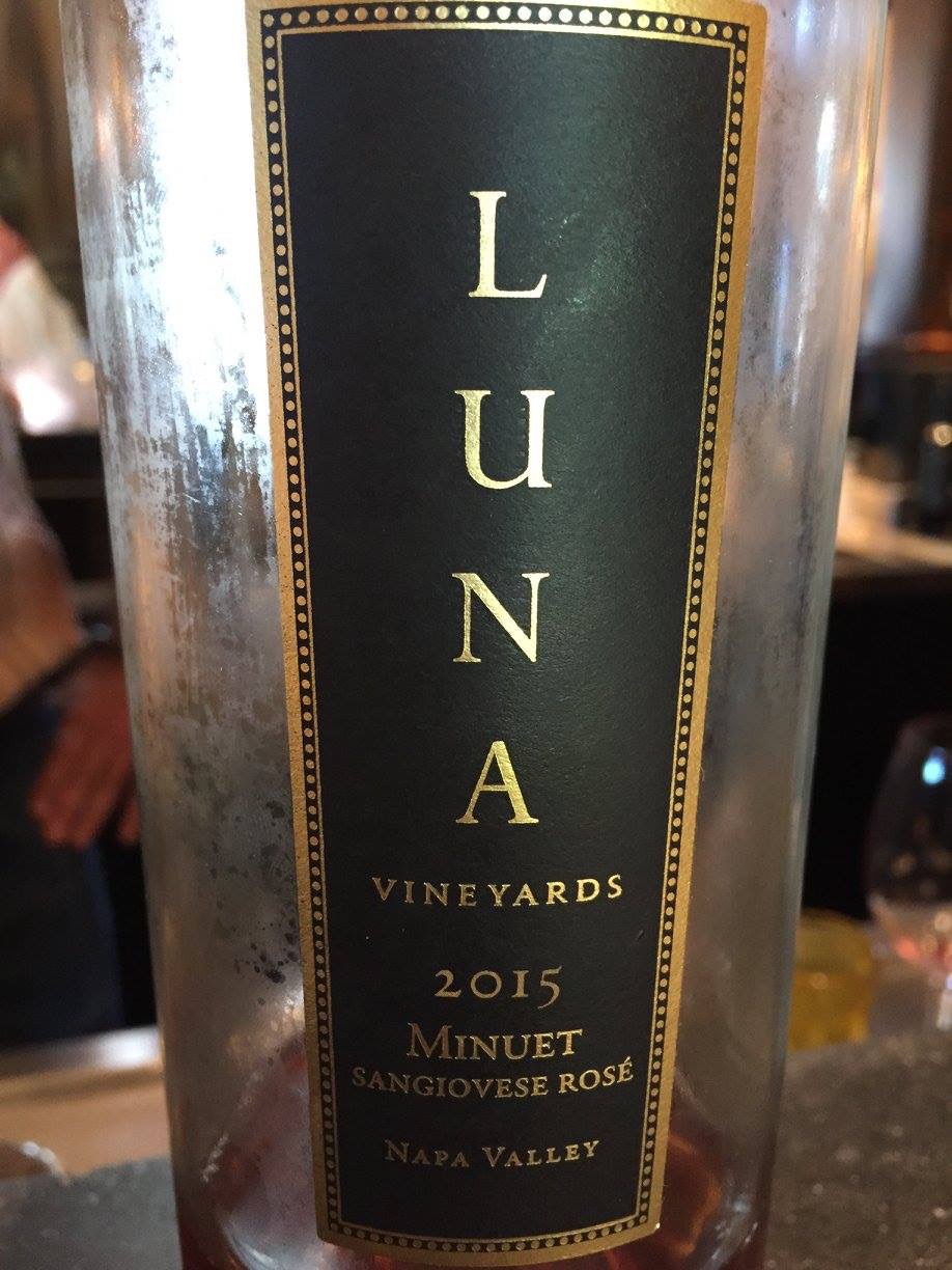 Luna Vineyards – Minuet Sangiovese Rosé 2015 – Napa Valley
