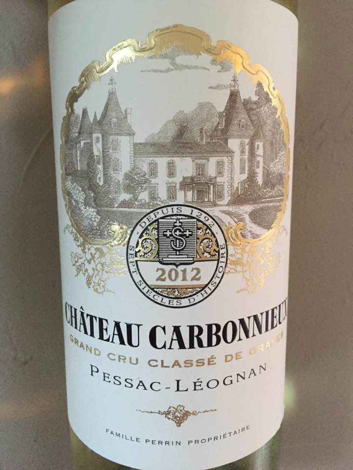 Château Carbonnieux 2012 – Grand Cru Classé de Graves, Pessac-Léognan (white)