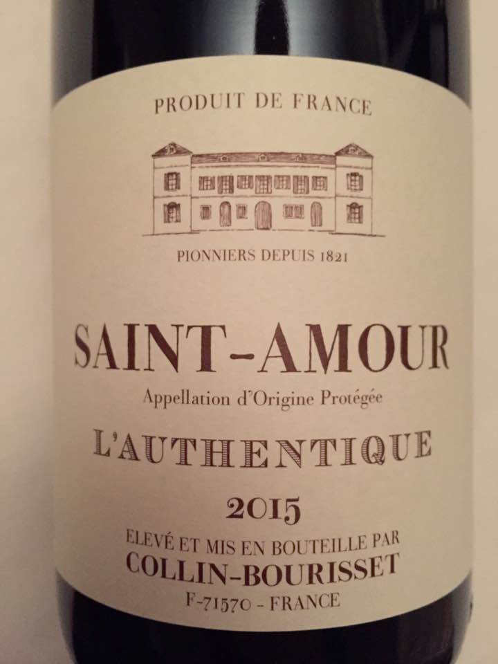 Collin-Bourisset – L’Authentique 2015 – Saint-Amour