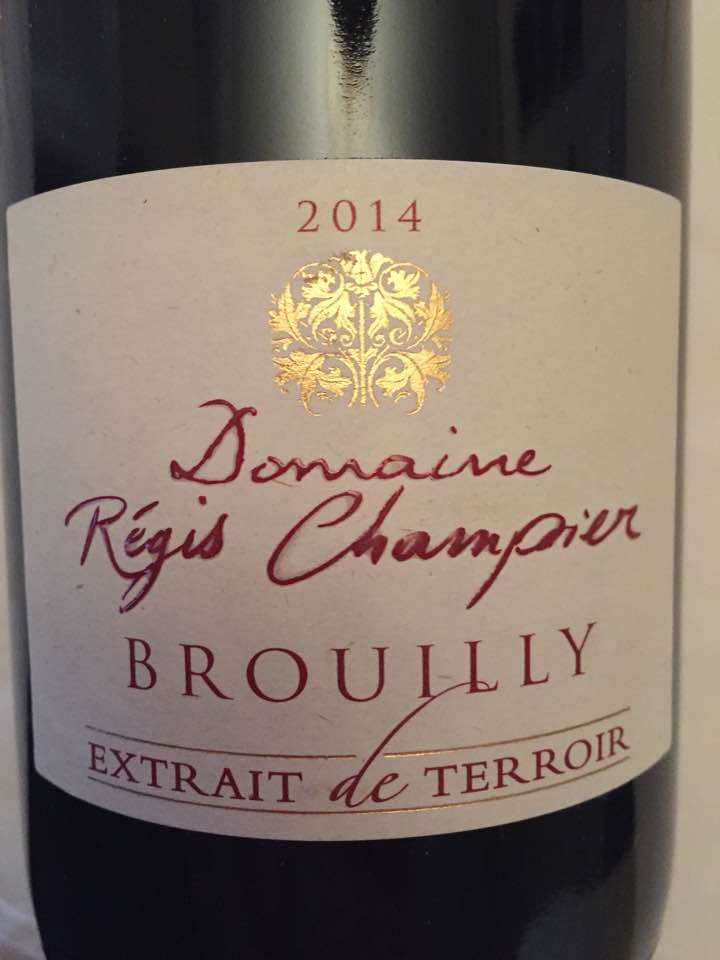 Domaine Régis Champier – Extrait de terroir 2014 – Brouilly