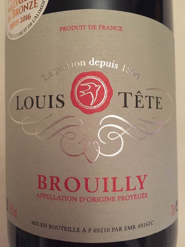 Louis Tête 2015 – Brouilly