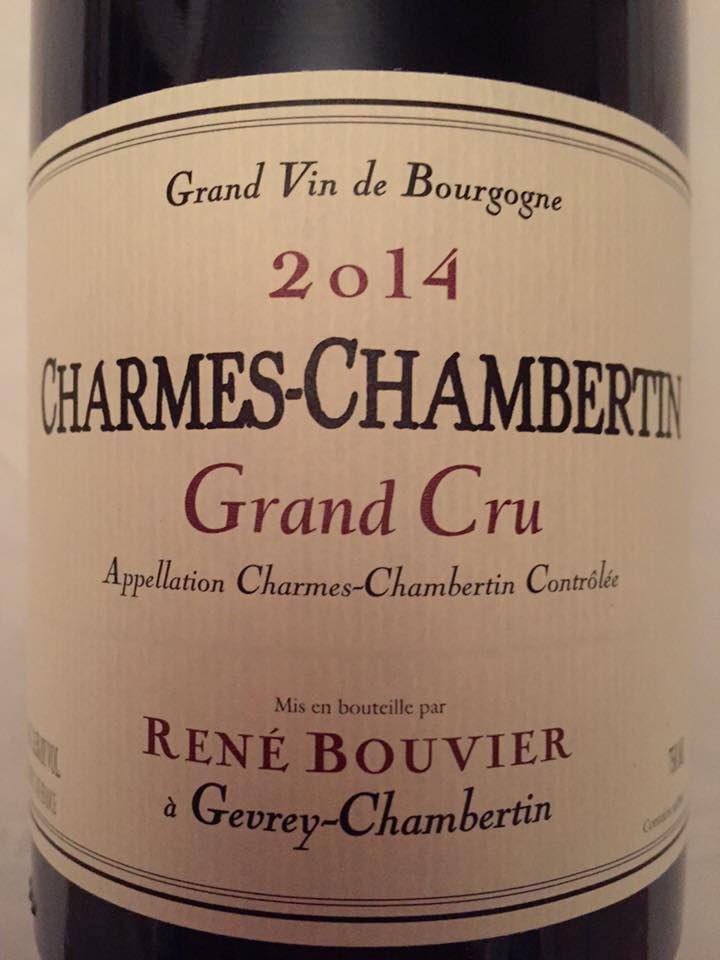 René Bouvier 2014 – Grand Cru – Gevrey-Chambertin