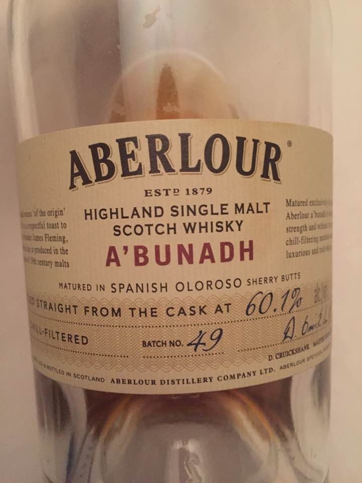 Aberlour – A’Bunadh – Batch N° 49 – Highland Single Malt Scotch Whiskey