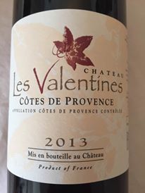 Château Les Valentines 2013 – Côtes de Provence