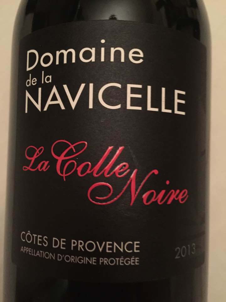 Domaine de la Navicelle – La Colle Noire 2013 – Côtes de Provence