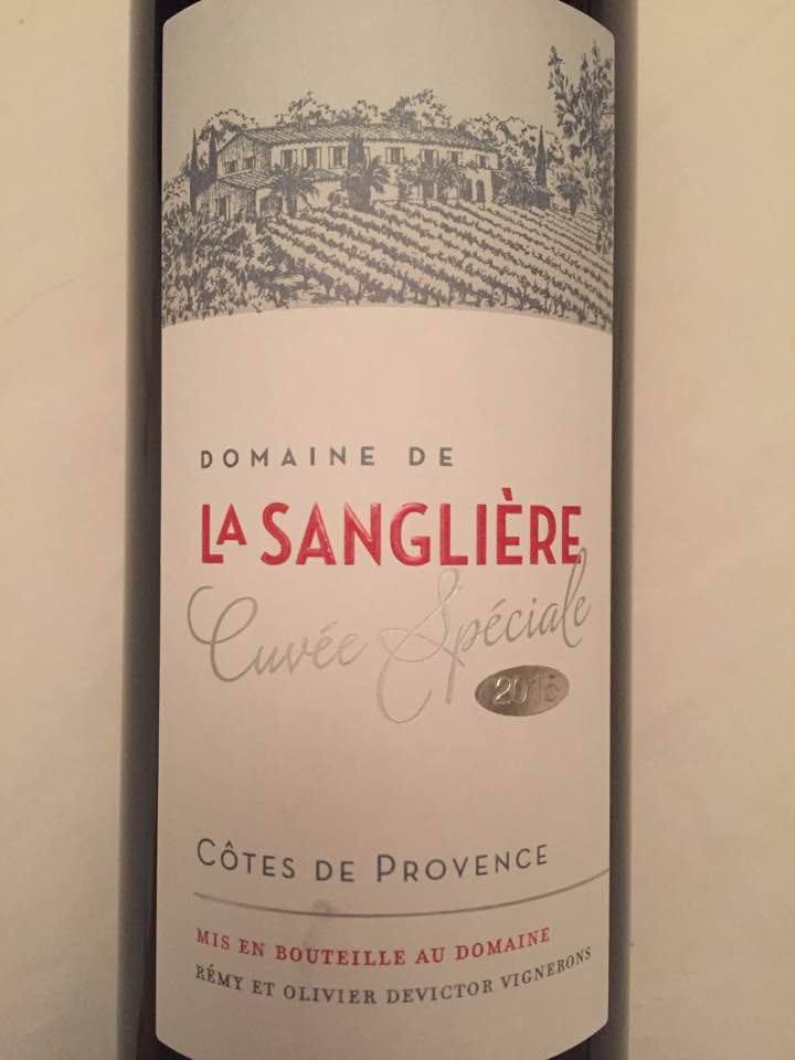 Domaine de la Sanglière – Cuvée Spéciale 2015 – Côtes de Provence