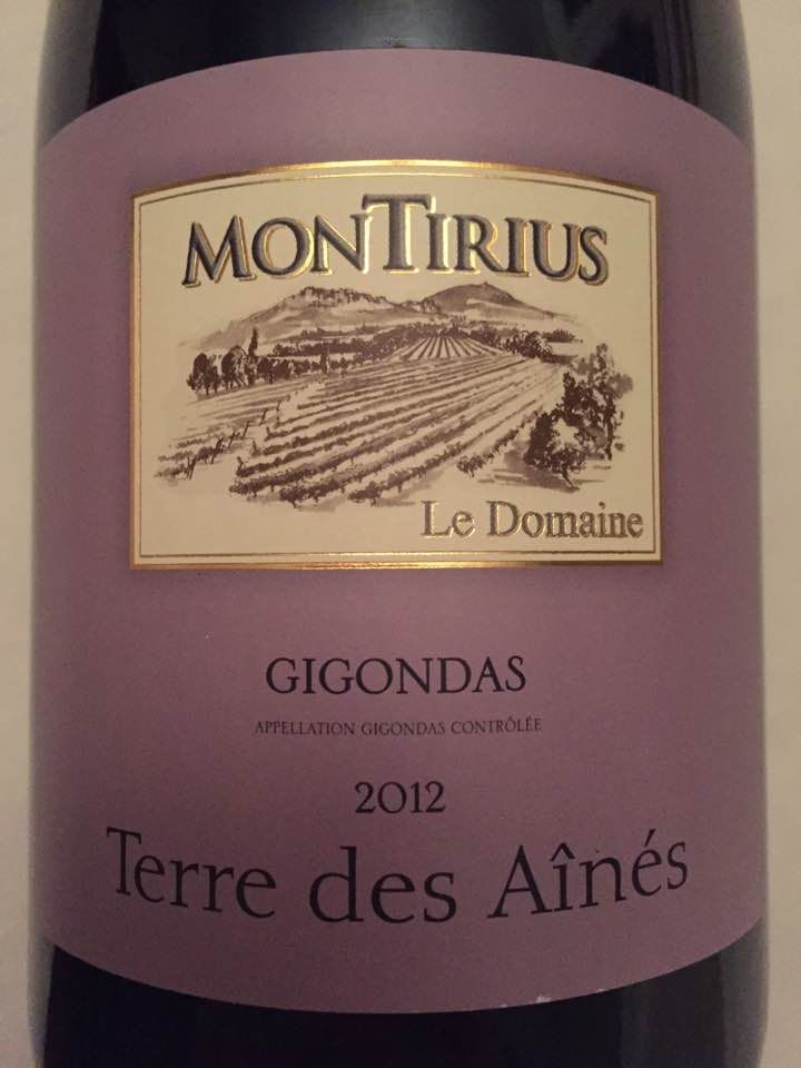 Le Domaine Montirius 2012 – Terre des Aînés – Gigondas