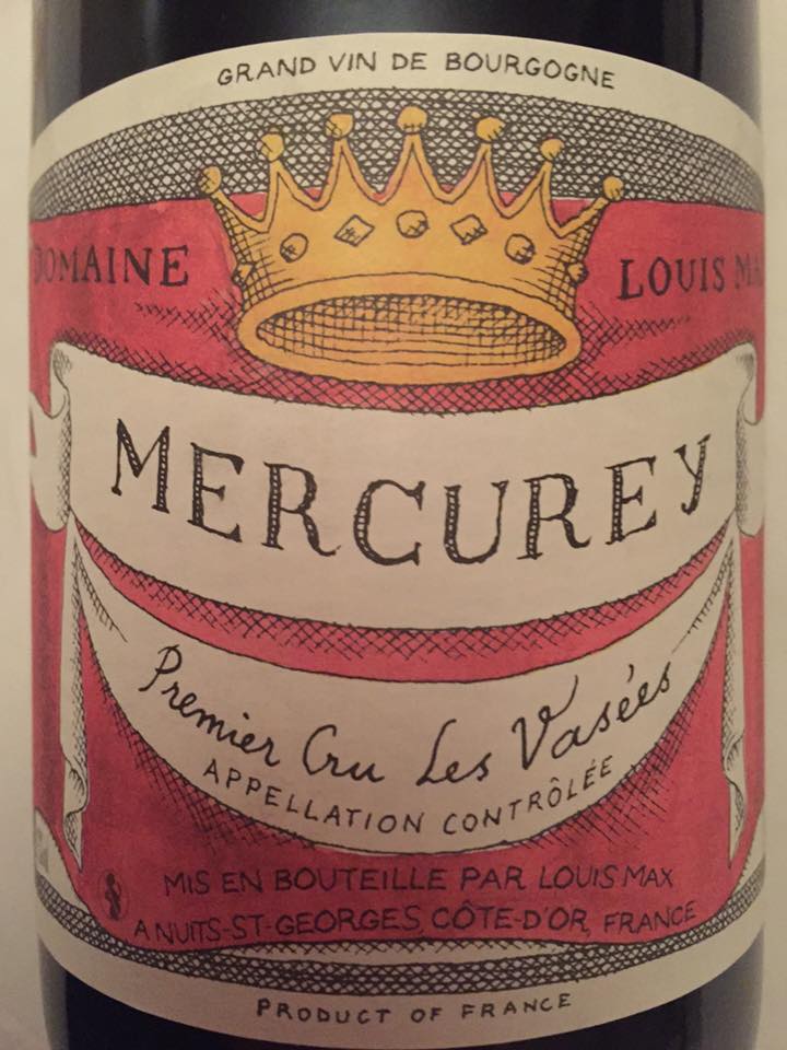 Domaine Louis Max – Les Vasées 2015 – Mercurey – Premier Cru