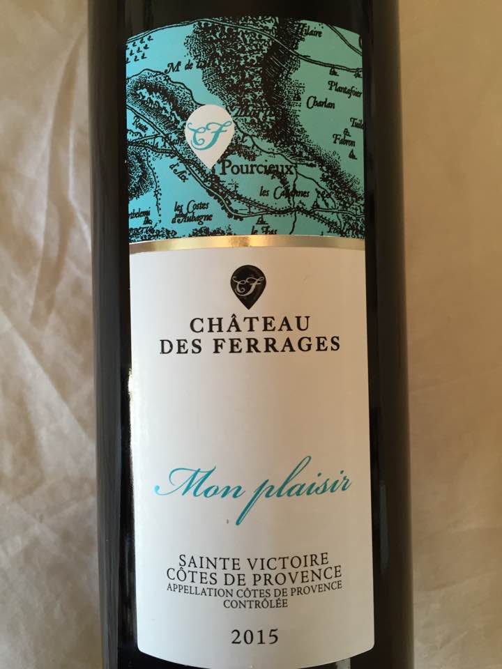 Château des Ferrages – Mon Plaisir 2015 – Côtes de Provence Sainte Victoire