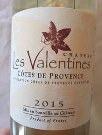 Château les Valentines 2015 – Côtes de Provence