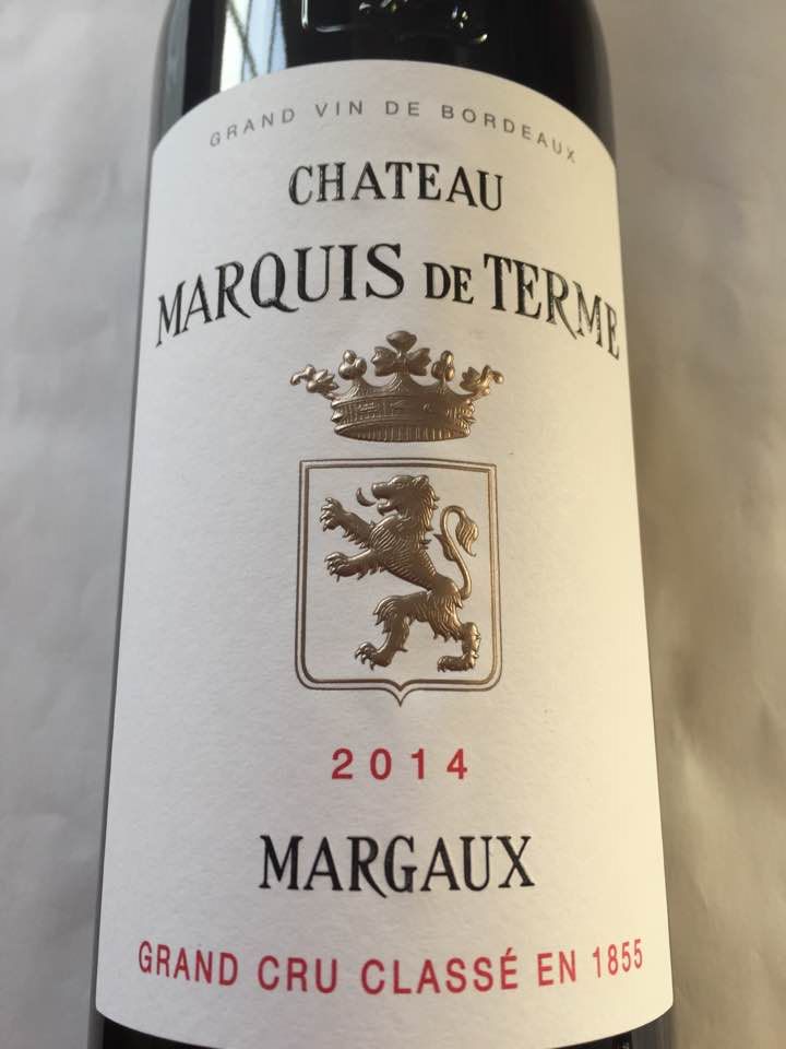 Château Marquis de Terme 2014 – Margaux – Grand Cru Classé