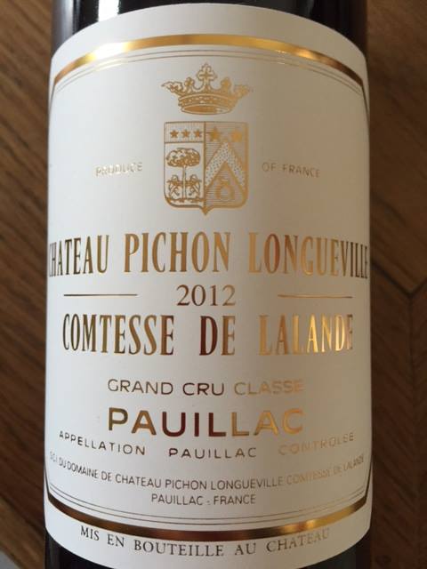 Château Pichon Longueville de Lalande 2012 – Pauillac – Grand Cru Classé