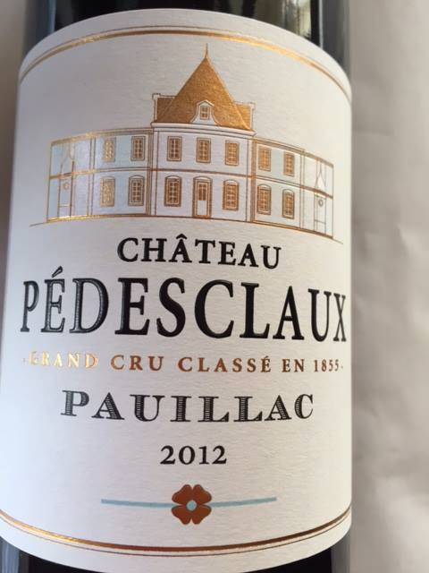 Château Pédesclaux 2012 – Pauillac – 5ème Grand Cru Classé