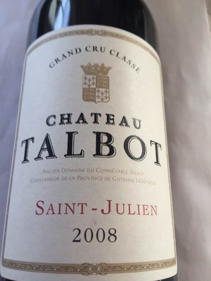 Château Talbot 2008 – Saint-Julien – Grand Cru Classé