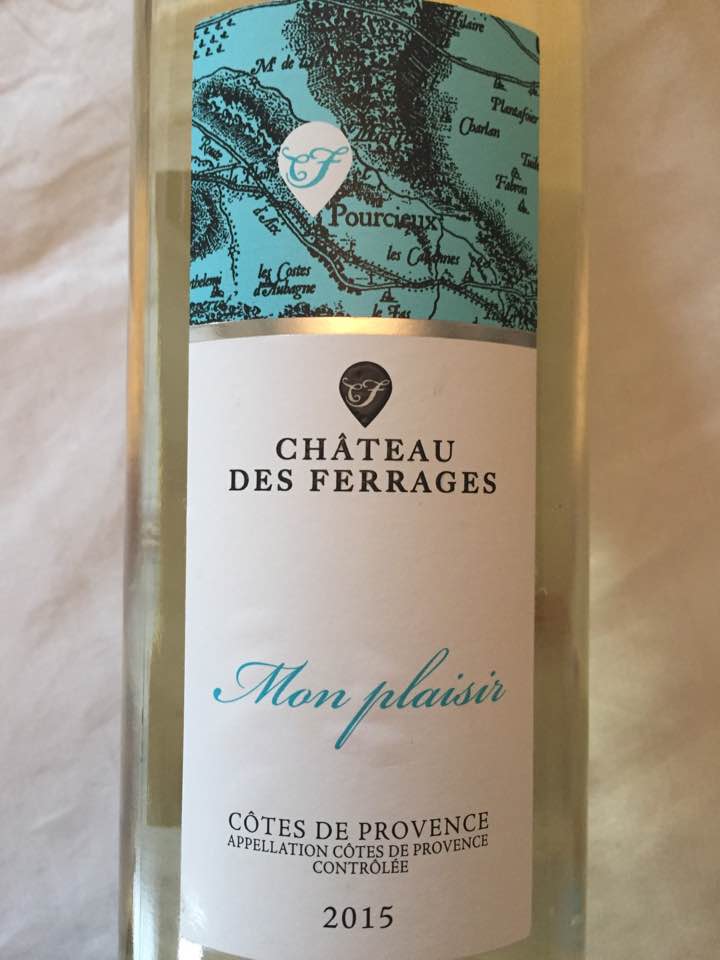 Château des Ferrages – Mon plaisir 2015 – Côtes de Provence