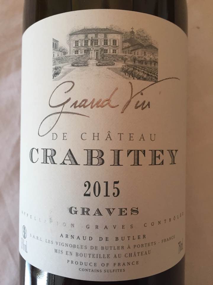 Grand Vin de Château Crabitey 2015 – Graves