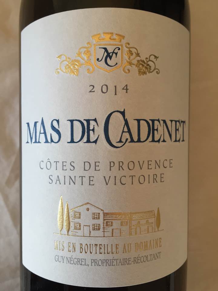 Mas de Cadenet 2014 – Côtes de Provence Sainte Victoire