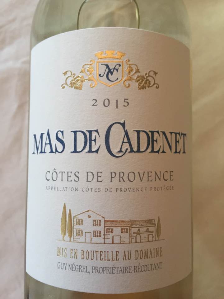 Mas de Cadenet 2015 – Côtes de Provence