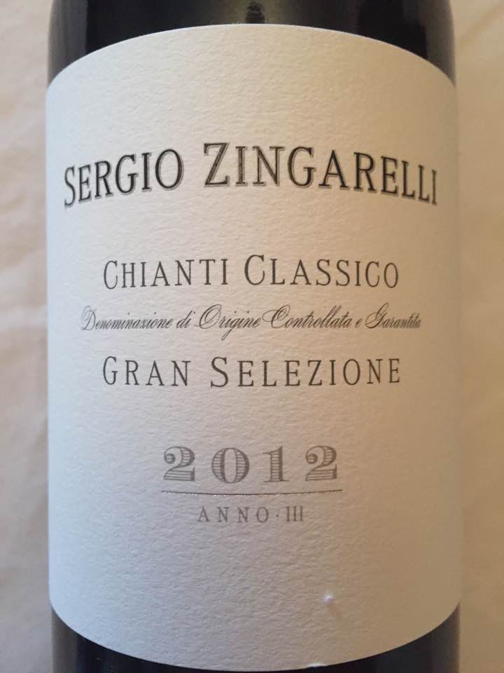 Sergio Zingarelli 2012 – Chianti Classico Gran Selezione