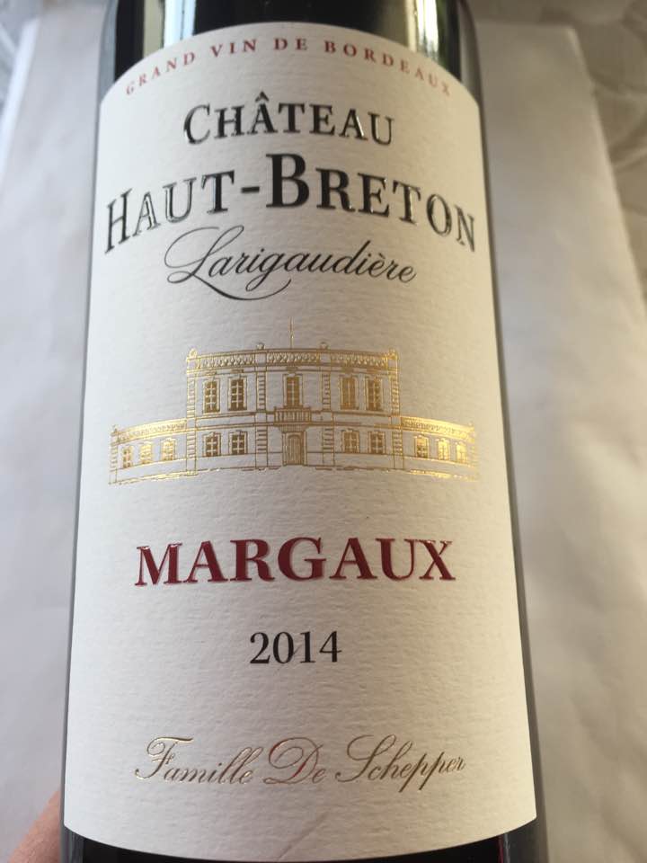 Château Haut-Breton Larigaudière 2014 – Margaux – Cru Bourgeois