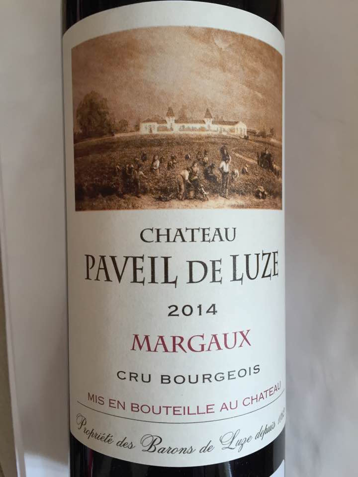 Château Paveil de Luze 2014 – Margaux – Cru Bourgeois