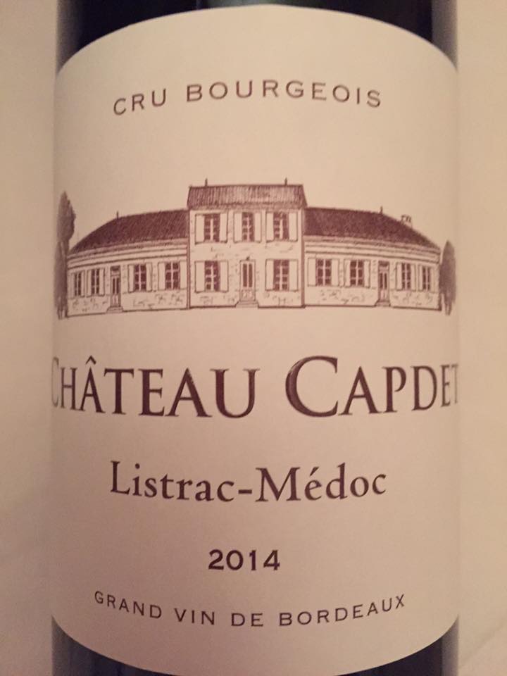 Château Capdet 2014 – Listrac-Médoc – Cru Bourgeois