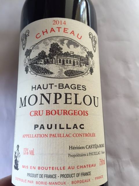 Château Haut-Bages Monpelou 2014 – Pauillac – Cru Bourgeois