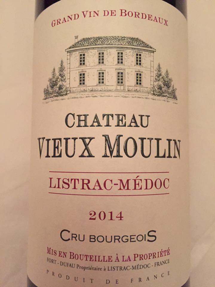 Château Vieux Moulin 2014 – Listrac-Médoc  – Cru Bourgeois