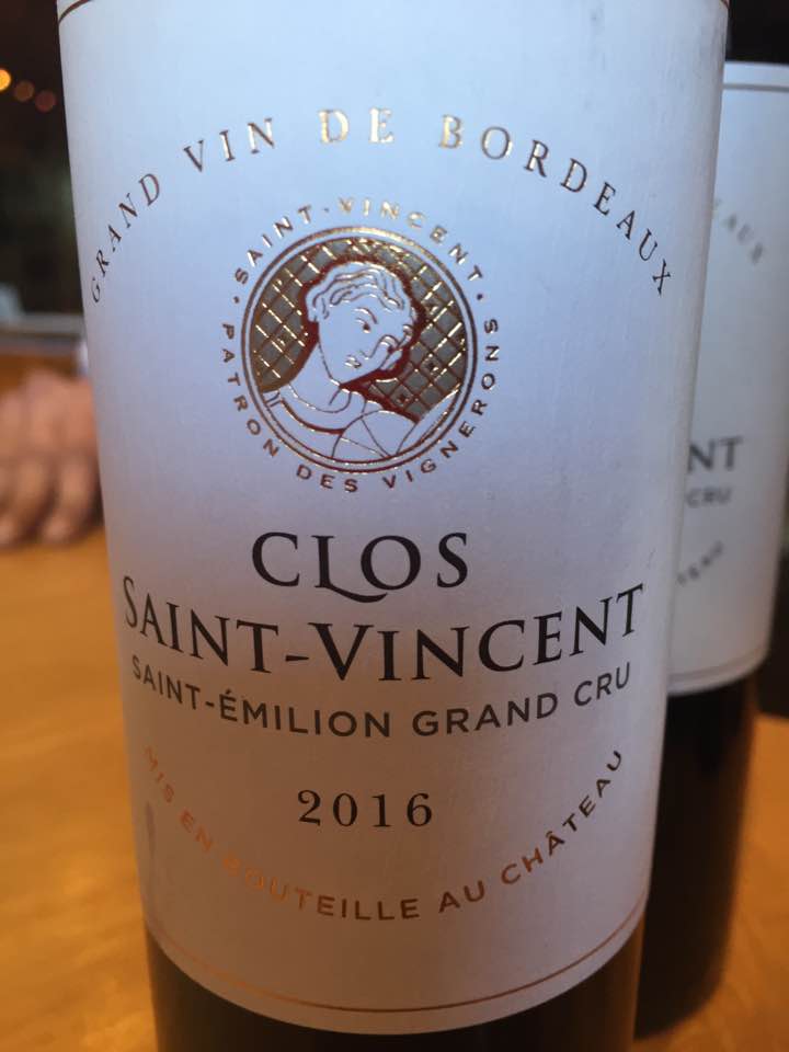 Clos Saint-Vincent  2016 – Saint-Emilion Grand Cru