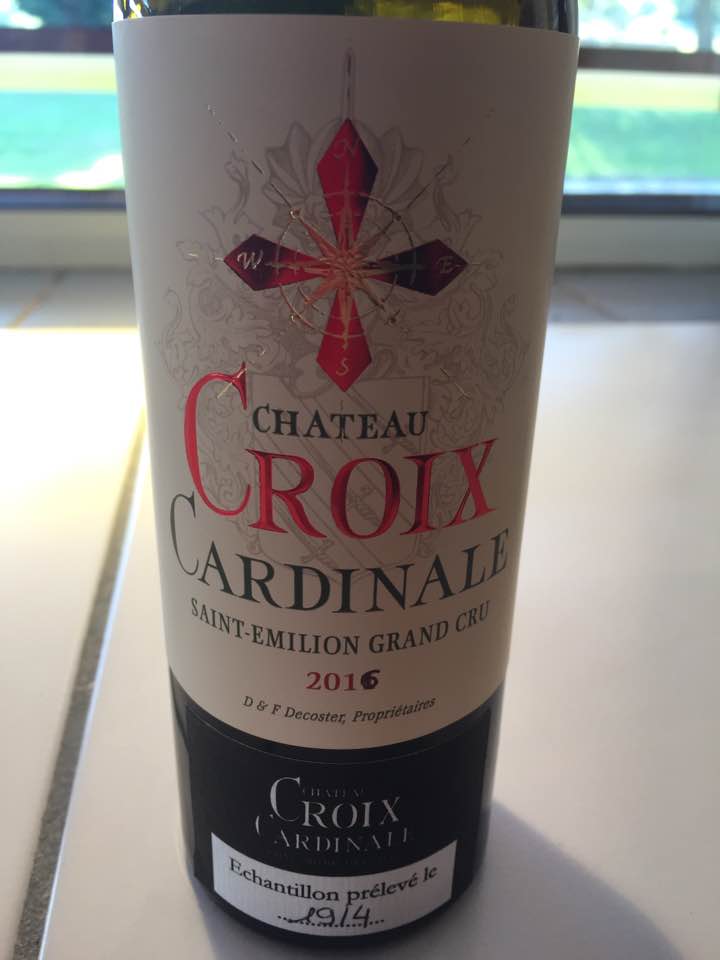 Château Croix Cardinale 2016  – Saint-Emilion Grand Cru